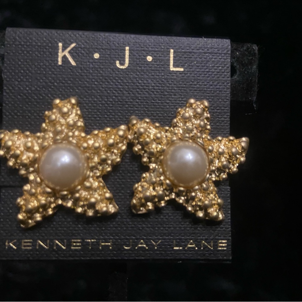 Kenneth Jay Lane Starfish earrings
